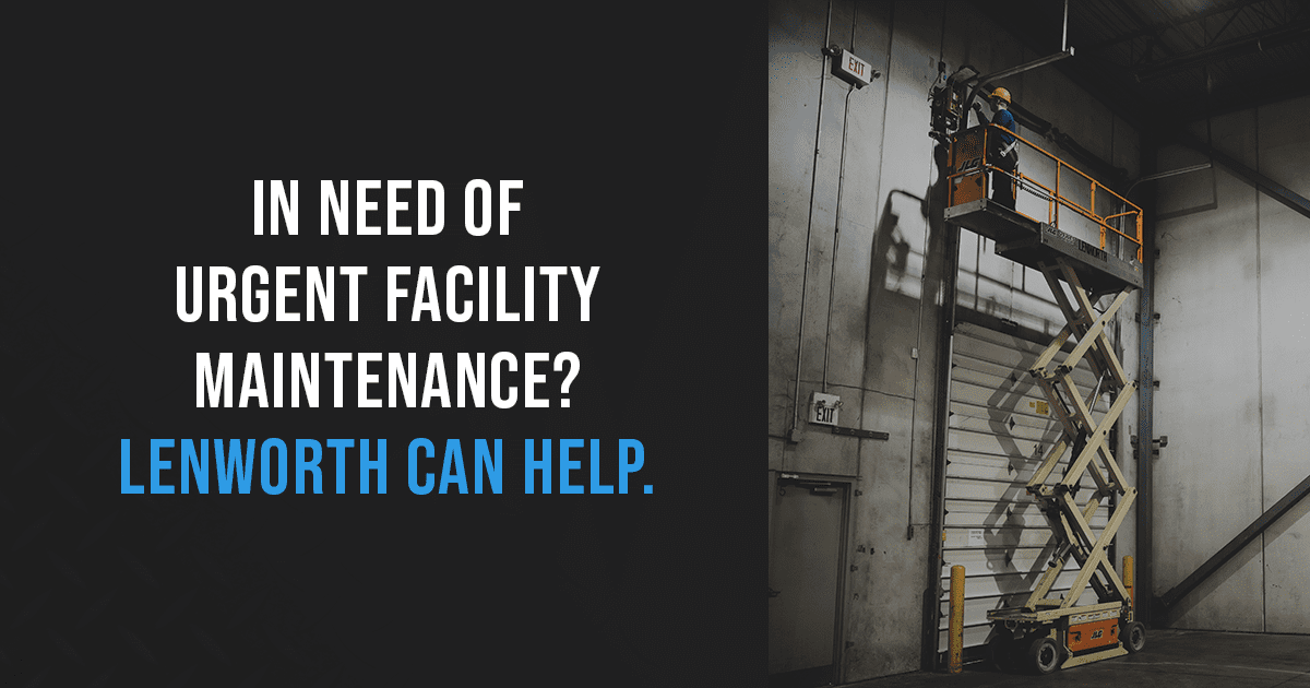urgent and essential facility maintenance